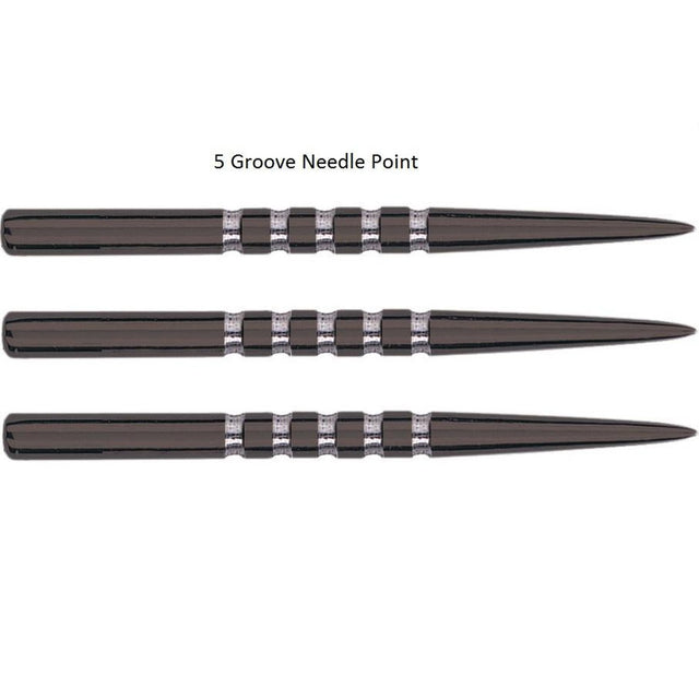 Unicorn 38mm 5 Groove Black Replacement Dart Points