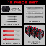Harrows Damon Heta Series 1 Natural 90% Tungsten QP Steel Tip Darts