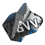 Gian van Veen Blue Hardcore Premium No2 Dart Flights by Red Dragon