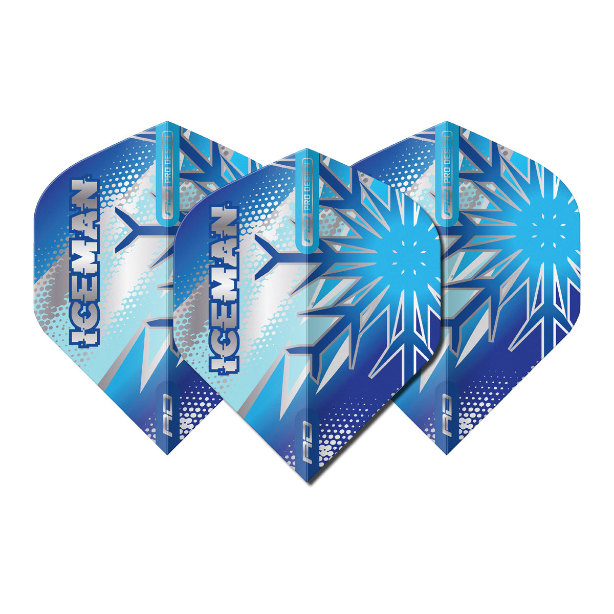 Gerwyn Price Blue Flake Hardcore Premium No2 Dart Flights by Red