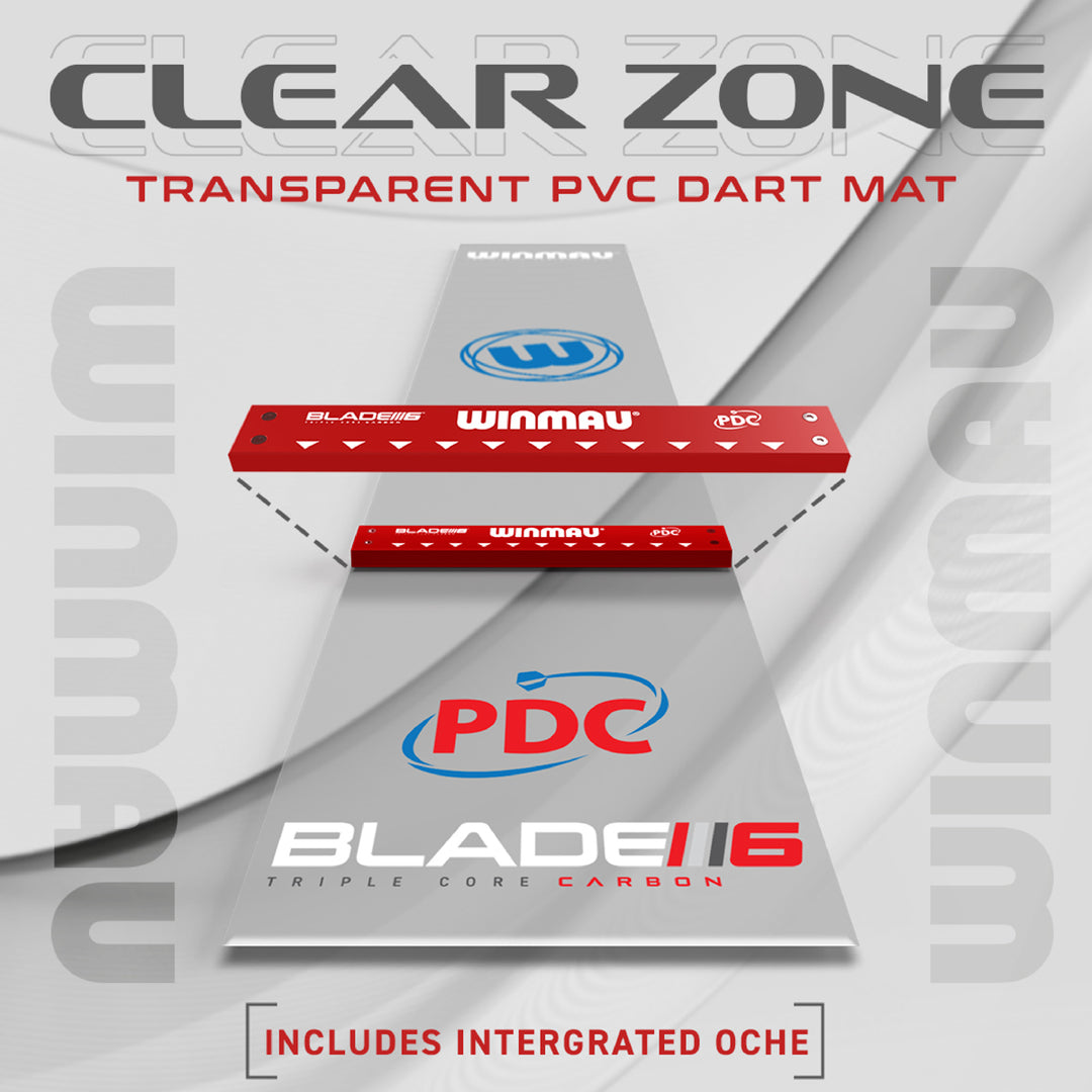 Clearzone PVC Dart Mat with Integrated Oche by Winmau