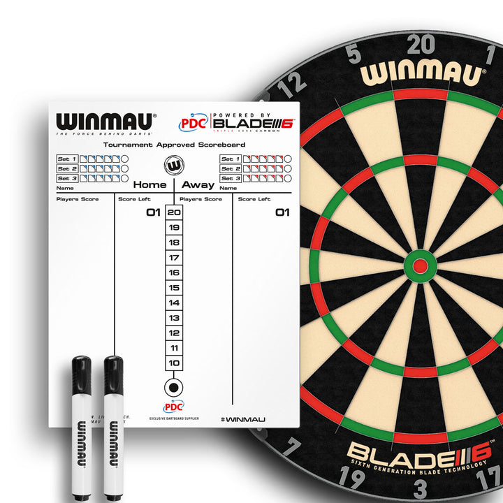 Winmau Dry Wipe Score Board - PDC Design