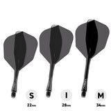 Fusion Integrated Flight & Shaft Black No6 by Winmau