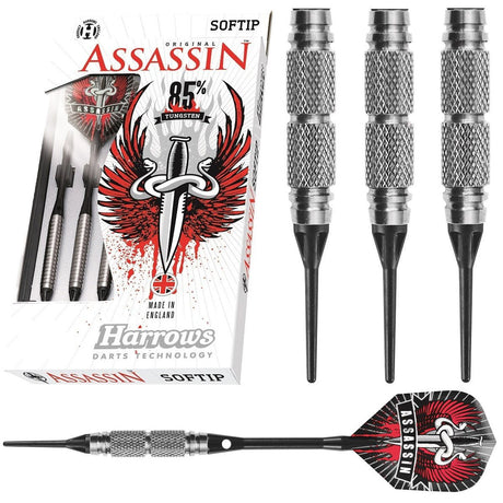 Harrows Assassin 85% Tungsten K2 Soft Tip Darts