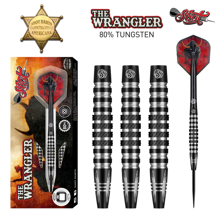 Americana The Wrangler 80% Tungsten Steel Tip Darts by Shot