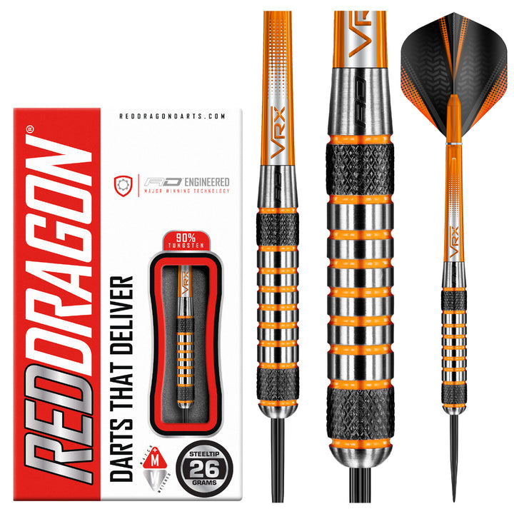 Amberjack 7 90% Tungsten Steel Tip Darts by Red Dragon