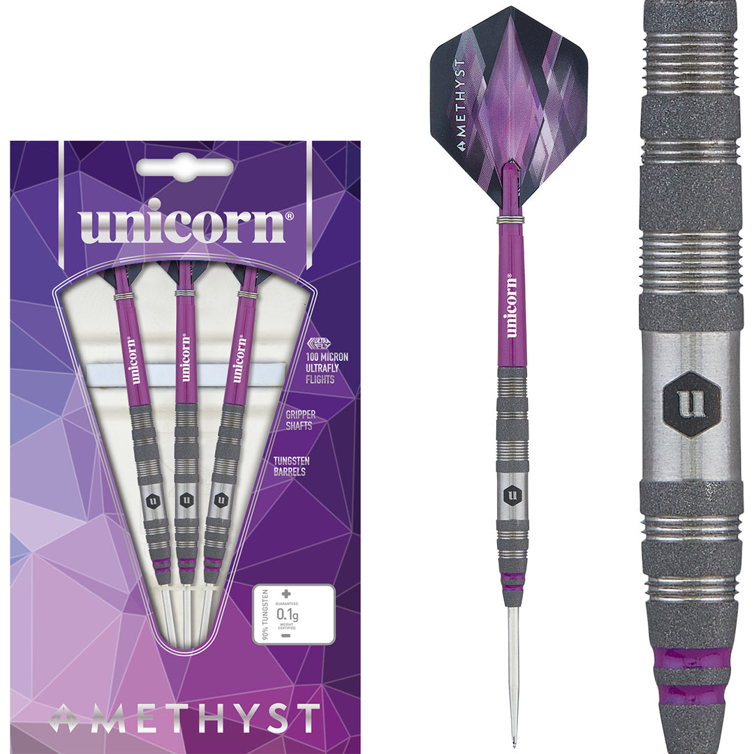 Amethyst 2 90% Tungsten Steel Tip Darts by Unicorn