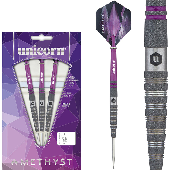 Amethyst 4 90% Tungsten Steel Tip Darts by Unicorn