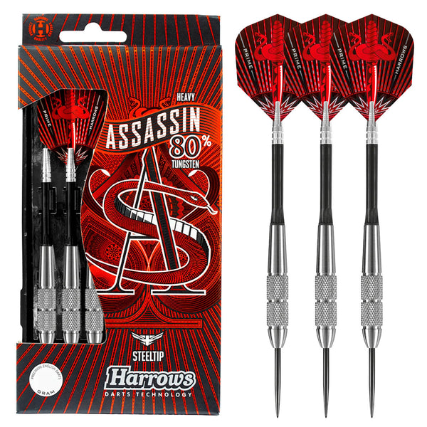 Harrows Assassin Knurled Heavy 80% Tungsten Darts – Double Top Darts