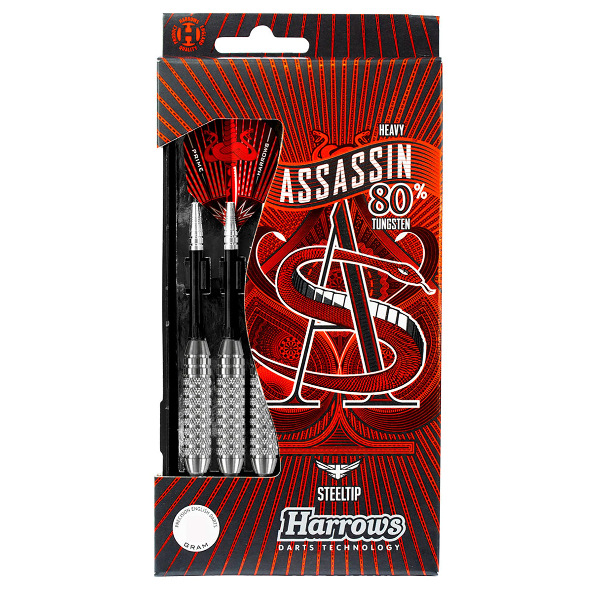 Harrows Assassin Knurled Heavy 80% Tungsten Darts – Double Top Darts
