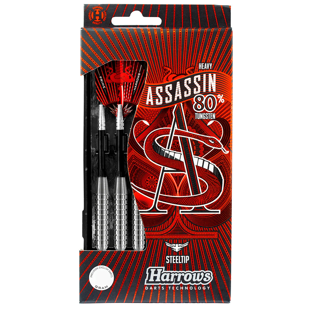 Harrows Assassin Ringed Heavy 80% Tungsten Darts – Double Top Darts