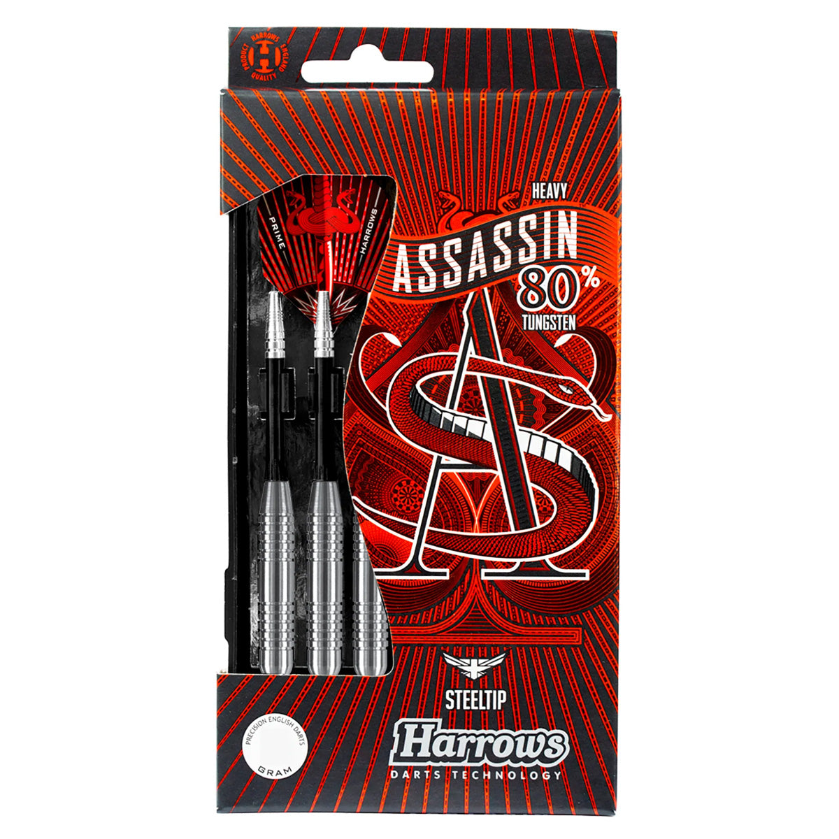 Harrows Assassin Ringed Heavy 80% Tungsten Darts – Double Top Darts