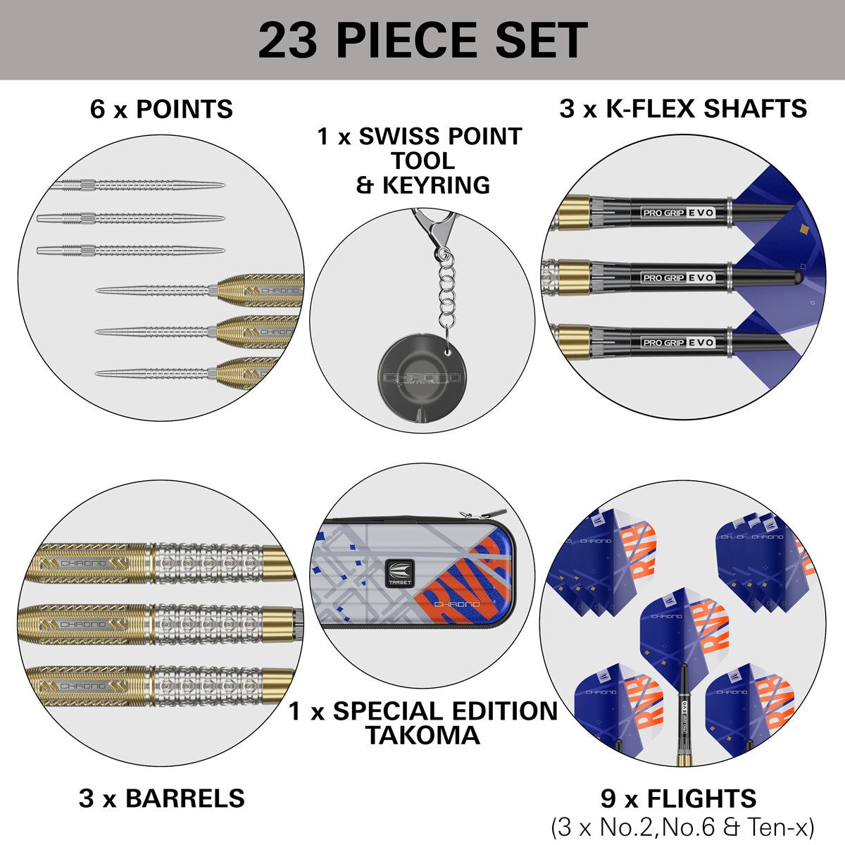 Amazon.com : Target Darts Raymond van Barneveld RVB 95 Gen 4