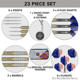 Raymond Van Barneveld Chrono 95% Tungsten SP Steel Tip Darts by Target