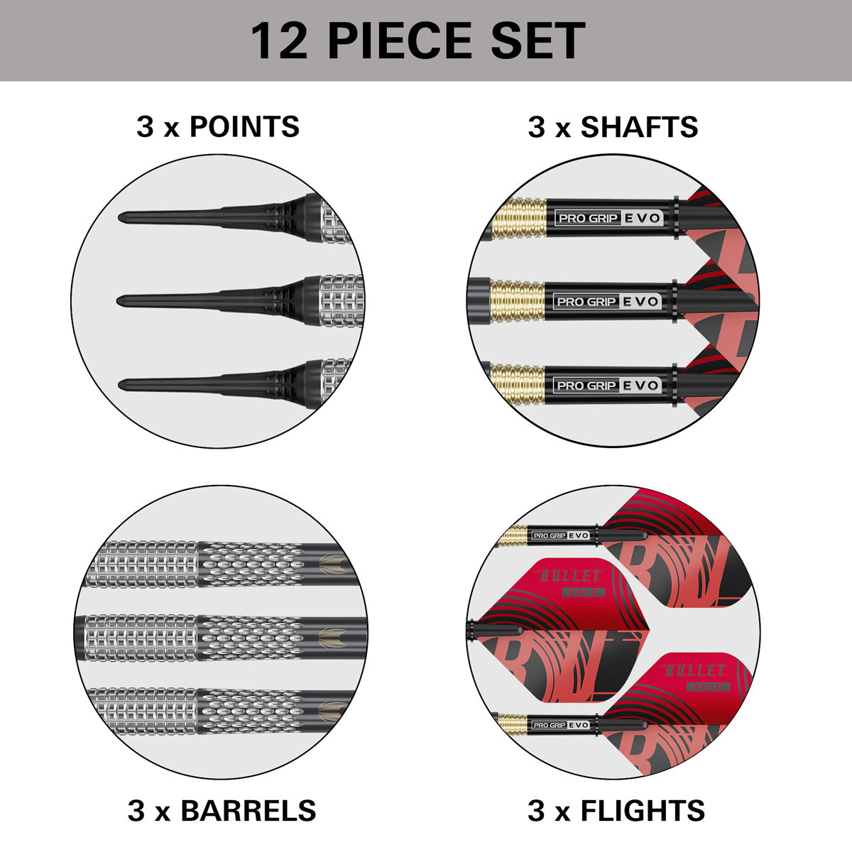 Target Stephen Bunting G5 Void 95% Tungsten Soft Tip Darts