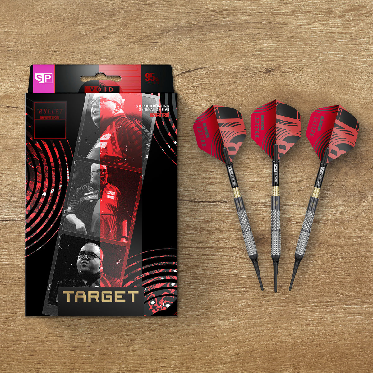 Target Stephen Bunting G5 Void 95% Tungsten Soft Tip Darts