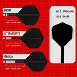 Target K-Shift Black No2 Integrated Flights & Shafts