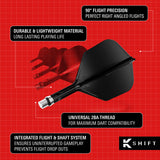 Target K-Shift Black No2 Integrated Flights & Shafts