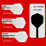 Target K-Shift White No6 Integrated Flights & Shafts