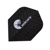 Unicorn Q75 Big Wing Black Logo Ribbed Dart Flights