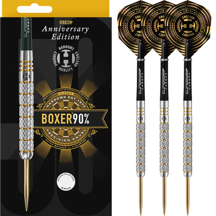 Boxer Parallel 90% Tungsten Steel Tip Darts by Harrows