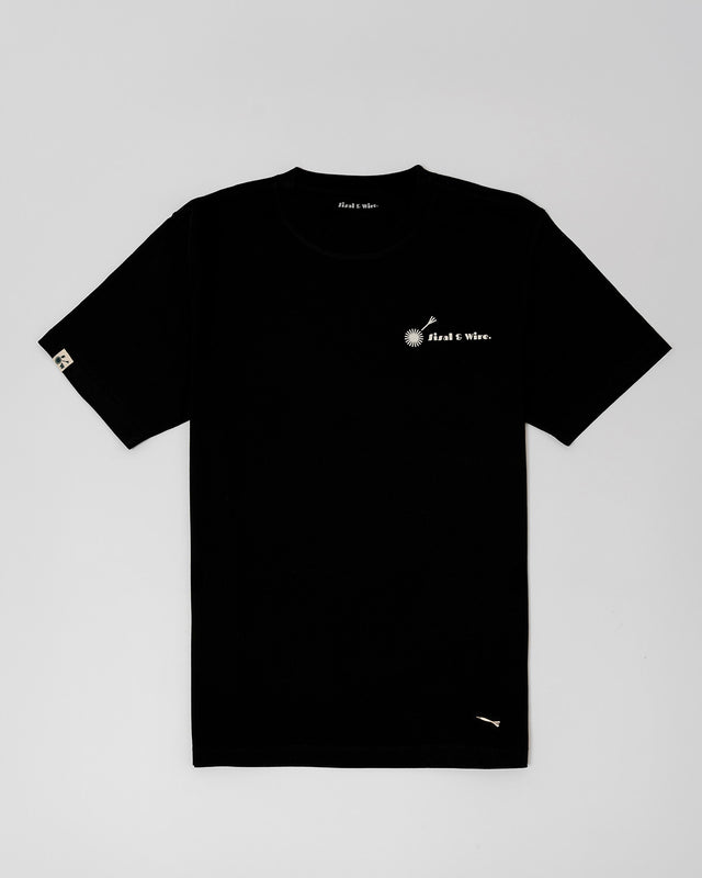 Sisal & Wire. Black Slogan T-Shirt
