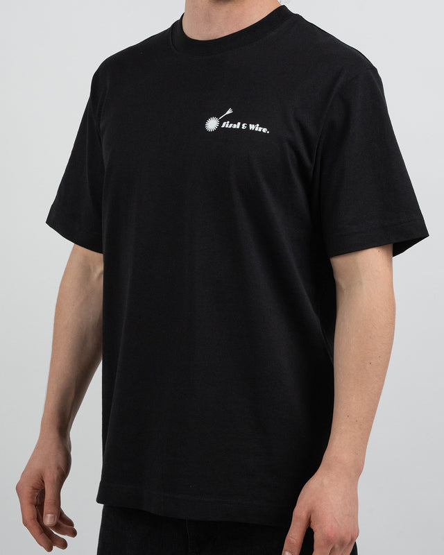Sisal & Wire. Black Slogan T-Shirt