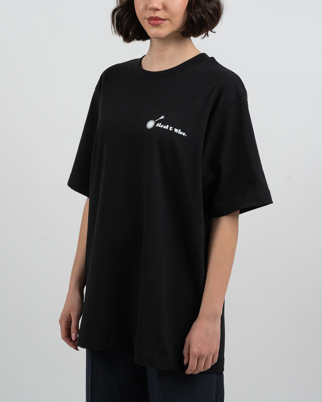 Sisal & Wire. Black Slogan T-Shirt