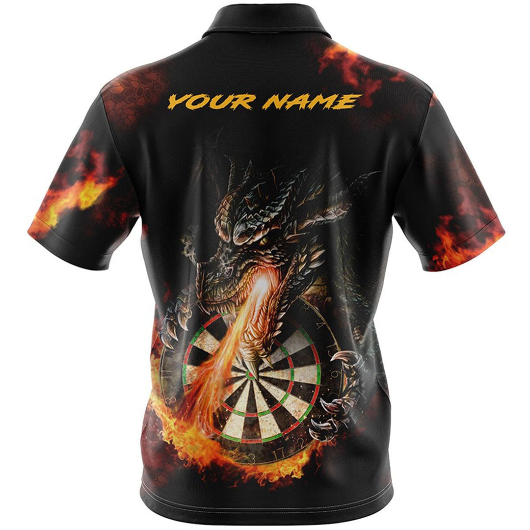 Kids Fire Dragon Dark Custom Dart Shirt
