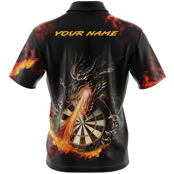 Kids Fire Dragon Dark Custom Dart Shirt