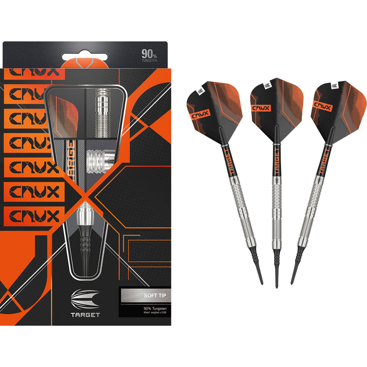 Crux 10 90% Tungsten Soft Tip Darts by Target