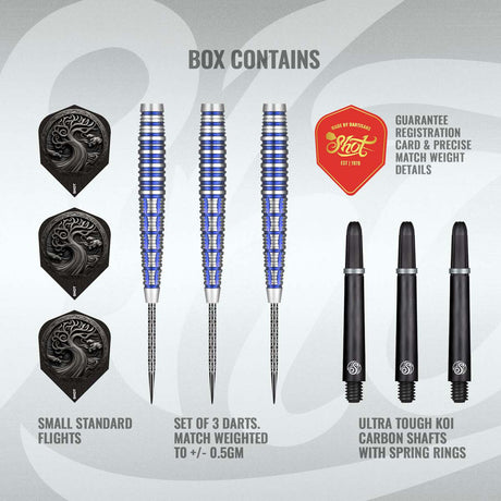 Celt Toranos 90% Tungsten Steel Tip Darts by Shot