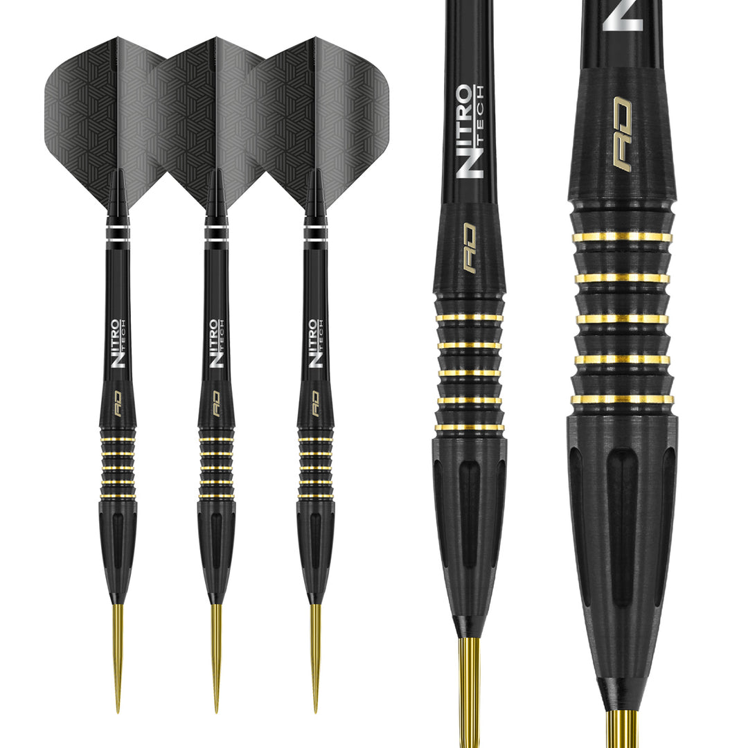 Clarion Black 90% Tungsten Steel Tip Darts by Red Dragon