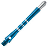 Harrows Colette Dart Stems Shafts Blue main product image showing the stems, packaging, and included contents