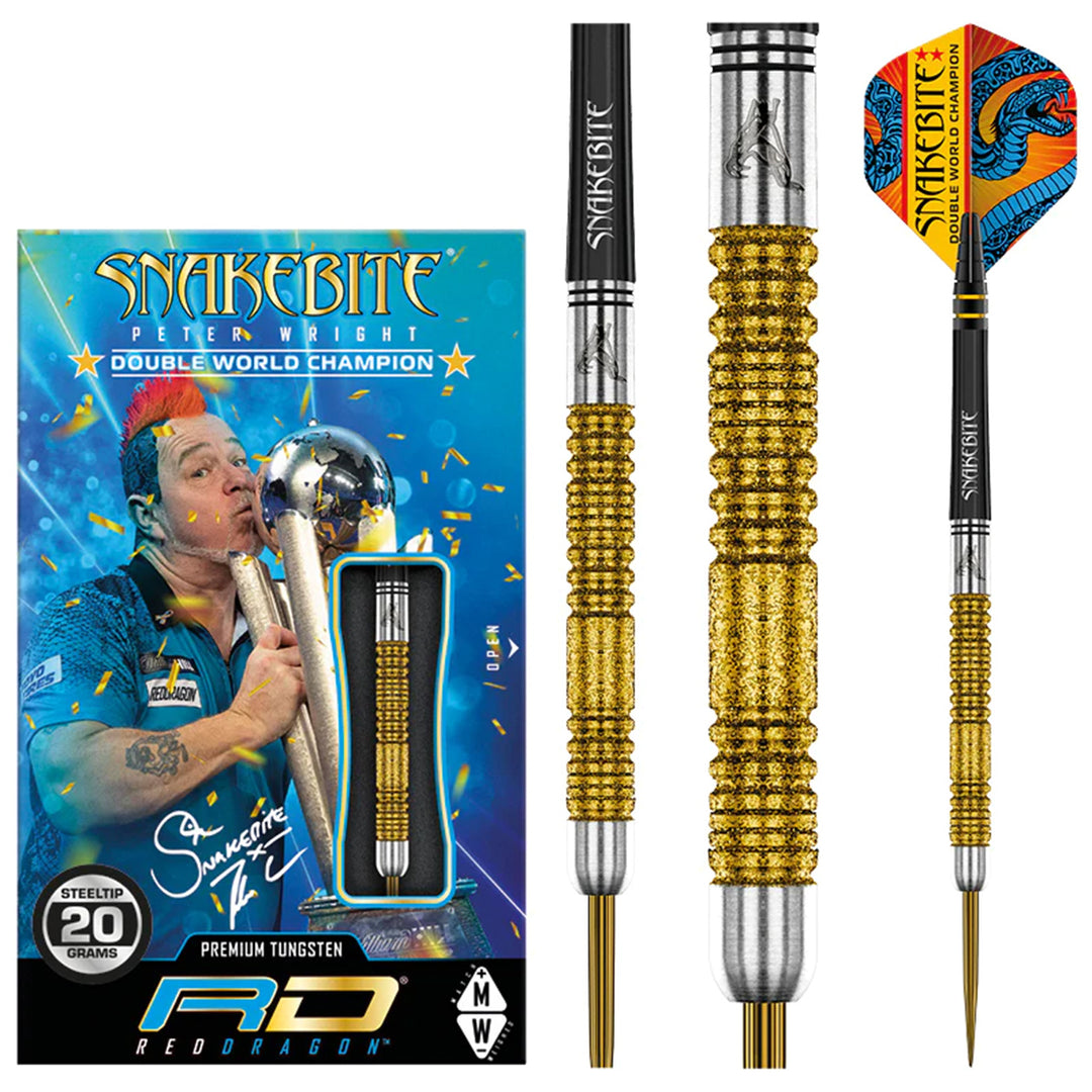 RED DRAGON - Peter Wright Snakebite V Gerwyn Price Iceman DWC Brass  Fléchettes