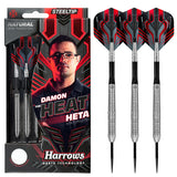 Damon Heta Natural Silver 90% Tungsten Steel Tip Darts by Harrows