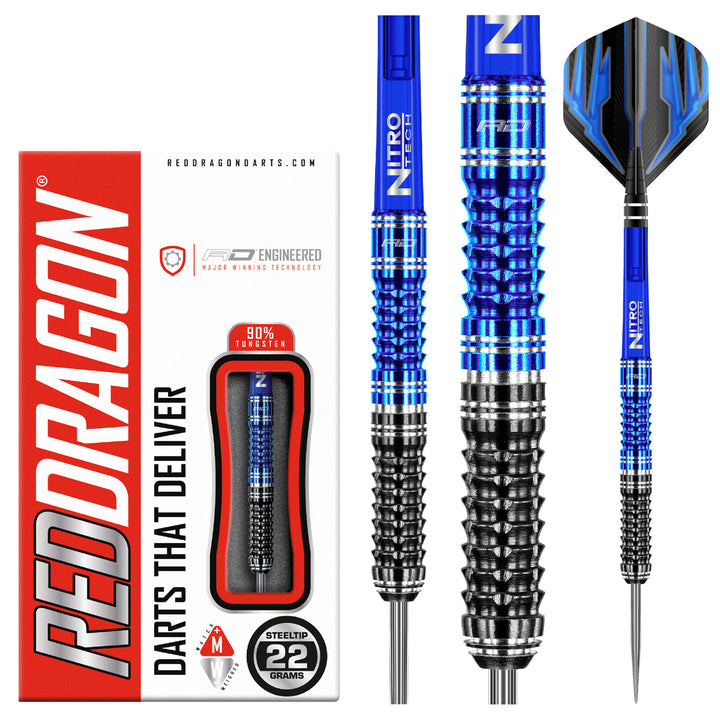 Delta 1 90% Tungsten Steel Tip Darts by Red Dragon