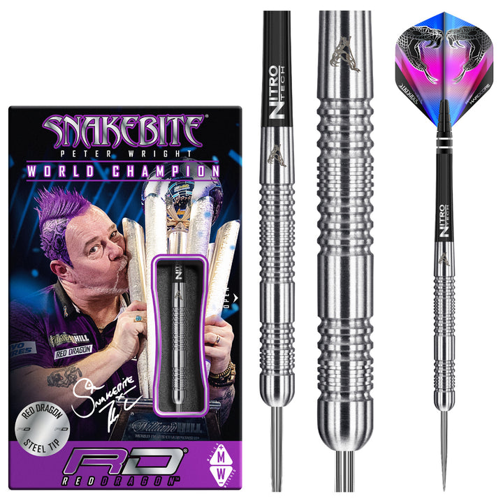 Peter Wright Euro 11 90% Tungsten Steel Tip Darts by Red Dragon