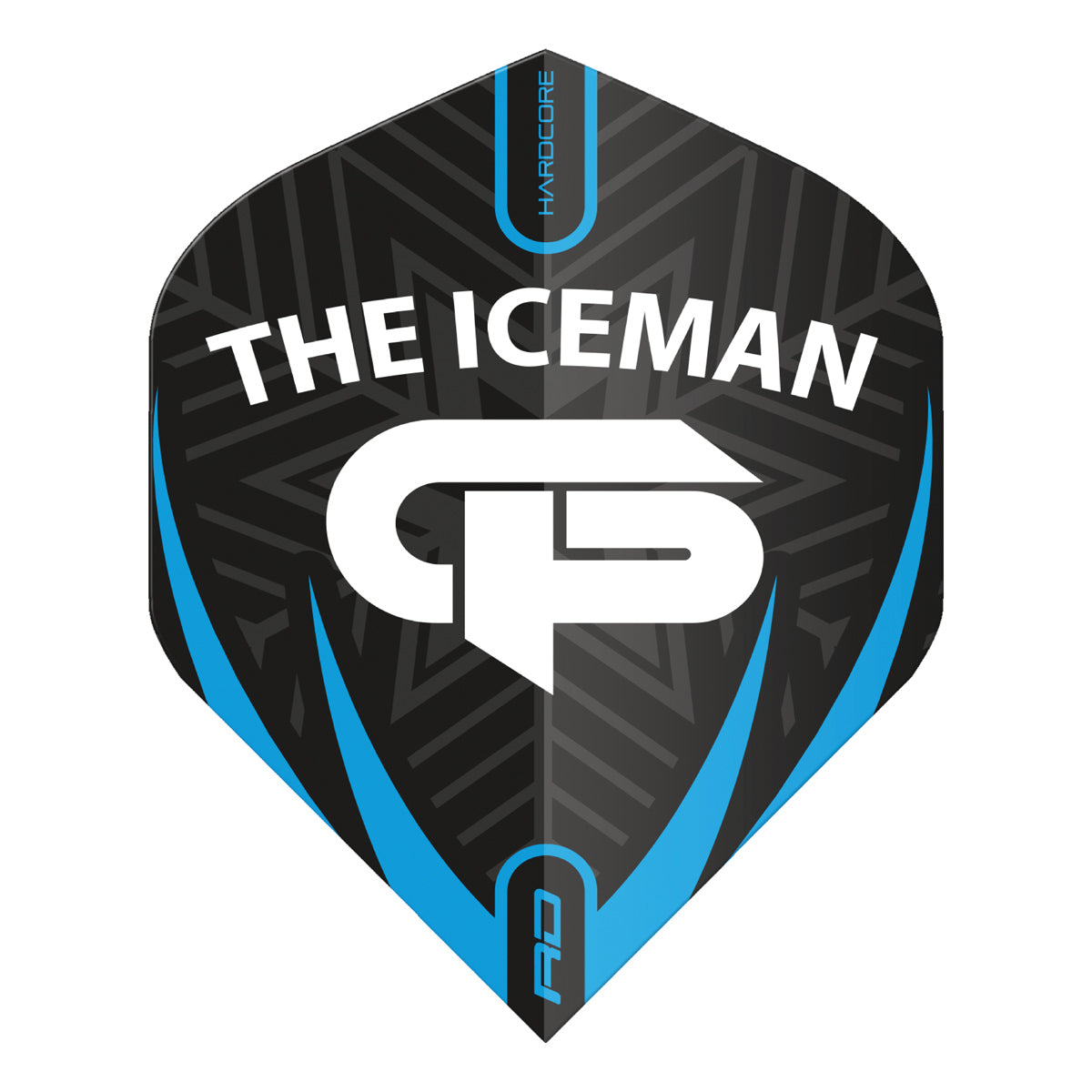 Hardcore Gerwyn Price Black, White & Grey Logo Standard Dart Flights by Red Dragon