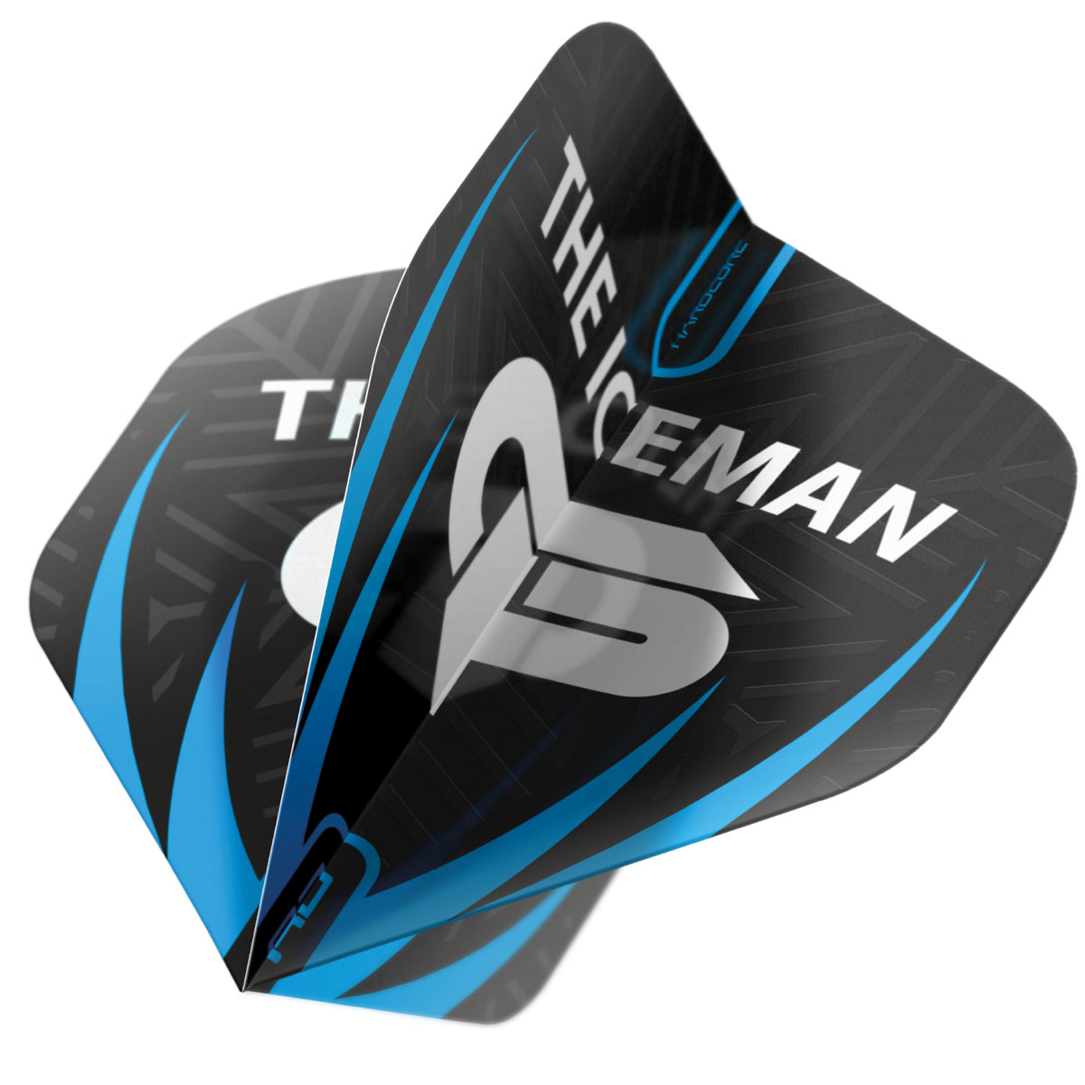 Hardcore Gerwyn Price Black, White & Grey Logo Standard Dart Flights by Red Dragon