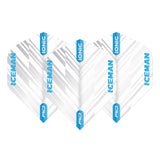 Hardcore Ionic Gerwyn Price White & Blue Stripe Standard Dart Flights by Red Dragon