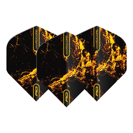 Hardcore Radical Golden Strike Standard Dart Flights by Red Dragon