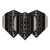 Hardcore XT Grey and Black Triple Standard Dart Flights by Red Dragon