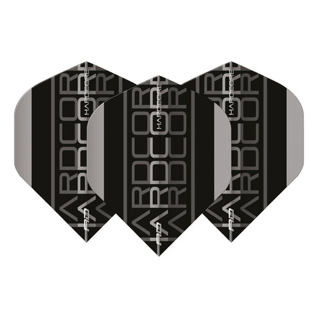 Hardcore XT Grey and Black Triple Standard Dart Flights by Red Dragon