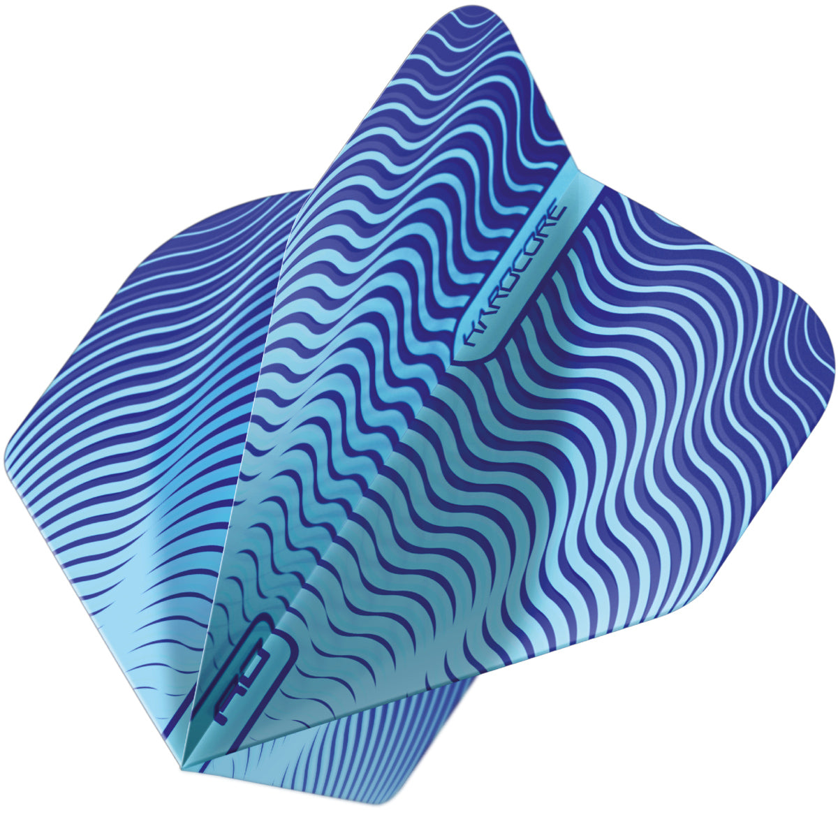 Hardcore Radical Blue Wave Shimmer Standard Dart Flights by Red Dragon