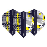 Hardcore Snakebite Stack Black & Yellow Standard Dart Flights by Red Dragon