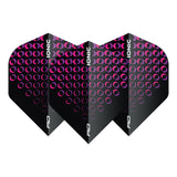 Hardcore Ionic Pink Circles Standard Dart Flights by Red Dragon