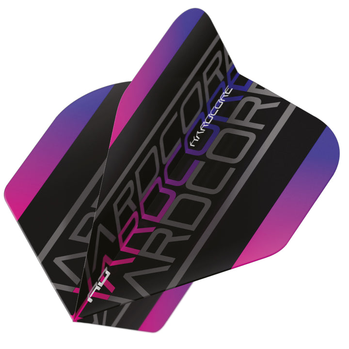 Hardcore XT Purple Triple Standard Dart Flights by Red Dragon