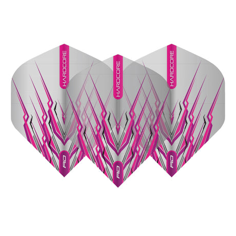 Hardcore Snakebite Pink Mohawk Standard Dart Flights by Red Dragon