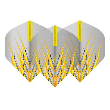 Hardcore Snakebite Yellow Mohawk Standard Dart Flights by Red Dragon